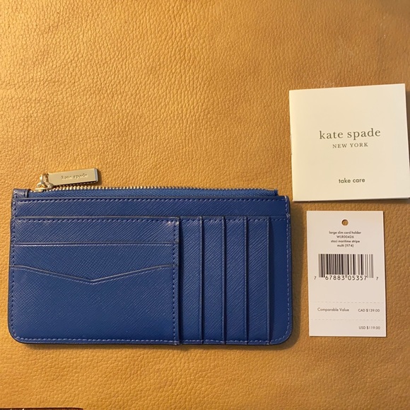 NWT Kate Spade large slim card holder - Picture 2 of 3